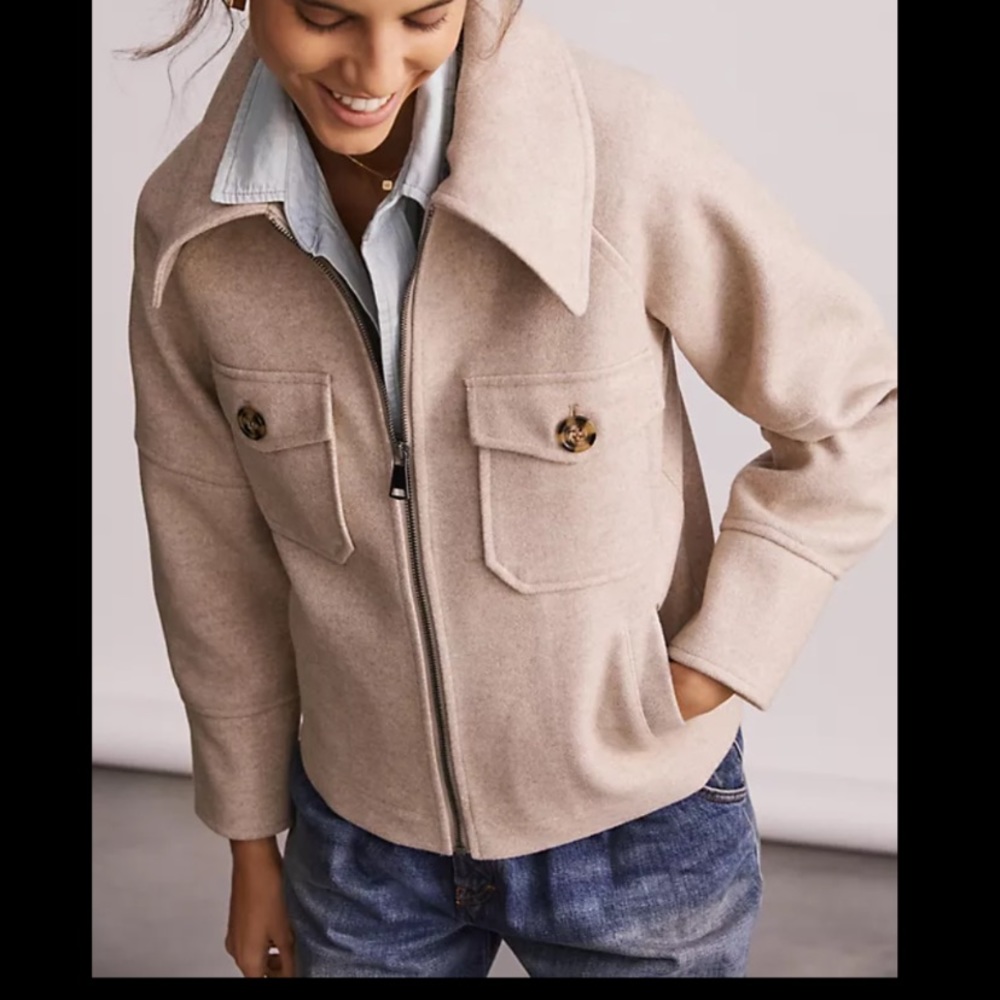 Anthropologie Cream Jacket - Picture 3 of 15